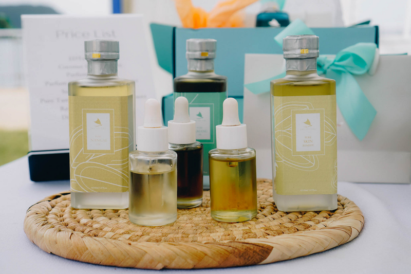 Perfumes on display, Eau des îles, Vanuatu Market Day, Efate island, Shefa Province, Vanuatu. Photo: Vanuatu Tourism Office