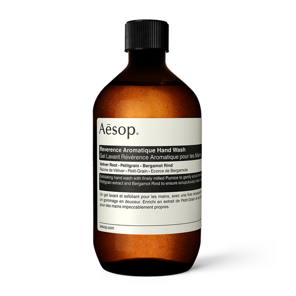 Aesop Unisex Reverence Aromatique Hand Wash, 500Ml Refill - Contains Vetiver Root, Petitgrain & Bergamot Rind