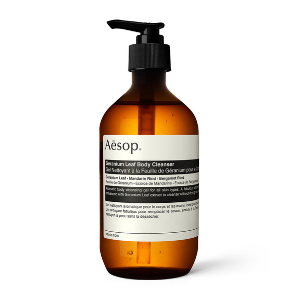 Aesop Unisex Green Geranium Leaf Body Cleanser, 500Ml - Contains Geranium Leaf, Mandarin Rind & Bergamot Rind