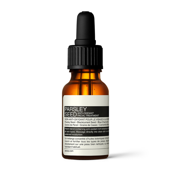 Aesop Unisex Blue Parsley Seed Anti-Oxidant Facial Treatment, 15Ml - Contains Parsley Seed, Blackcurrant Seed & Chamomile
