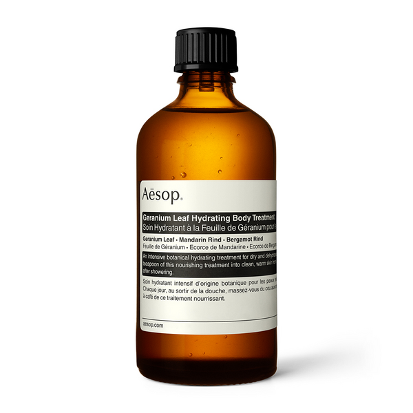 Aesop Unisex Green Geranium Leaf Hydrating Body Treatment, 100Ml - Contains Geranium Leaf, Mandarin Rind & Bergamot Rind