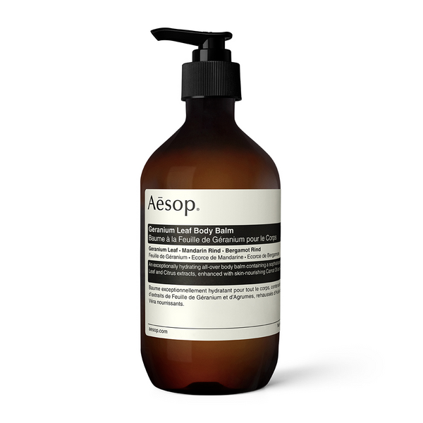 Aesop Unisex Green Geranium Leaf Body Balm, 500Ml - Contains Geranium Leaf, Mandarin Rind & Bergamot Rind
